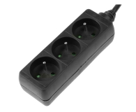 HAMA Listwa zasilająca Standard 3gn, 3m, czarna, bez włącznika - 1416390 - zdjęcie 2